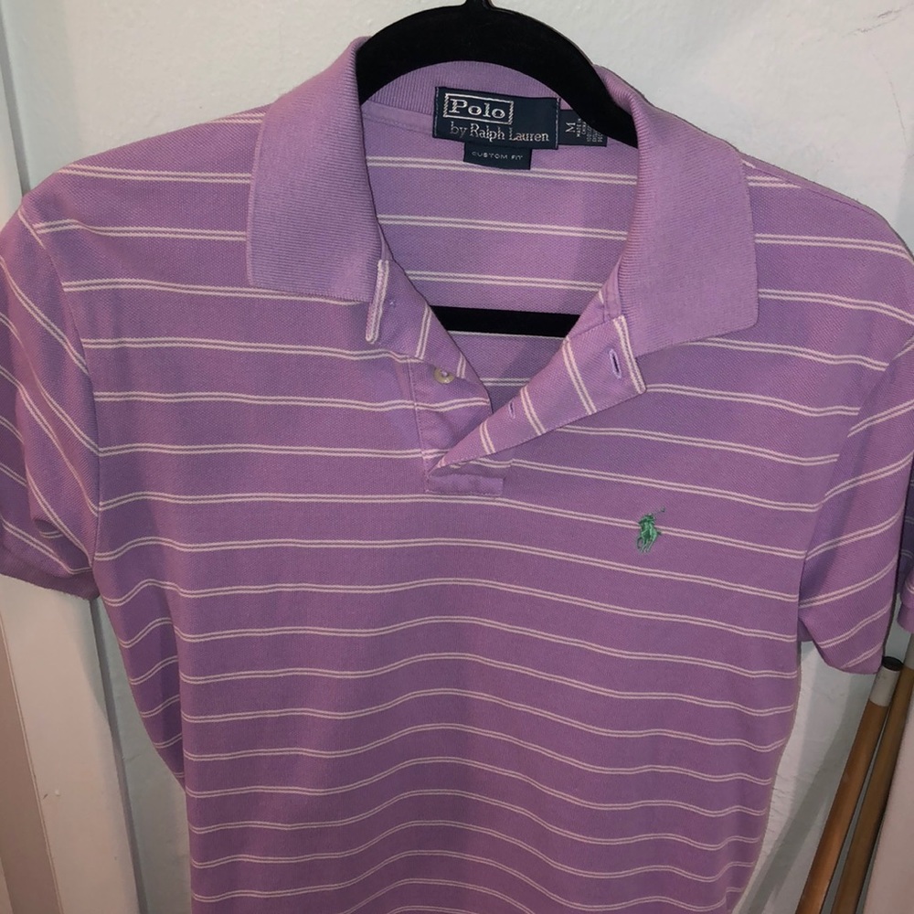 Striped polo shirt